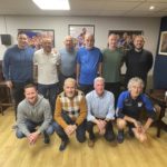 Newry City Past Players at the launch of the Past Players Association at The Showgrounds
